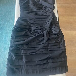 Express Elegant Black Strapless Dress